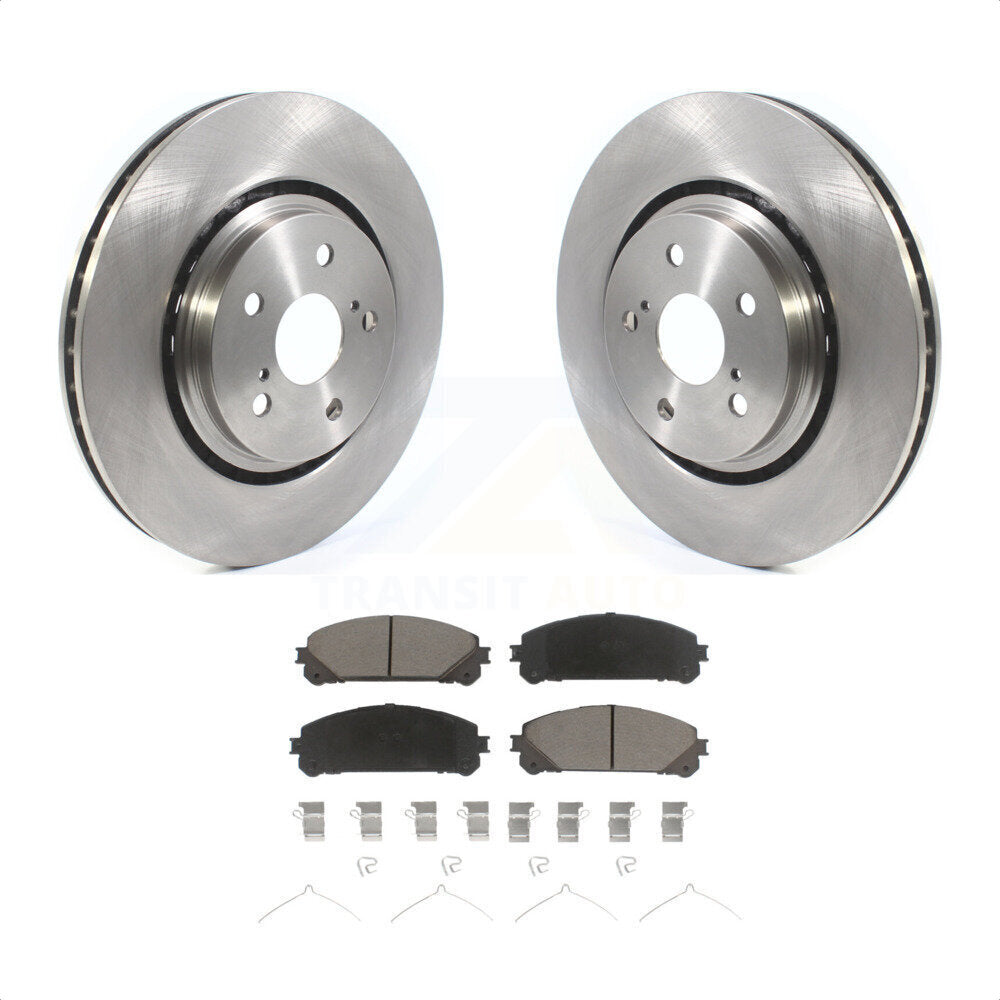 Front Disc Brake Rotors And Ceramic Pads Kit For Lexus RX350 RX450h Toyota RX350L Camry RX450hL Avalon NX250 NX350 NX350h K8C-100041 by Transit Auto