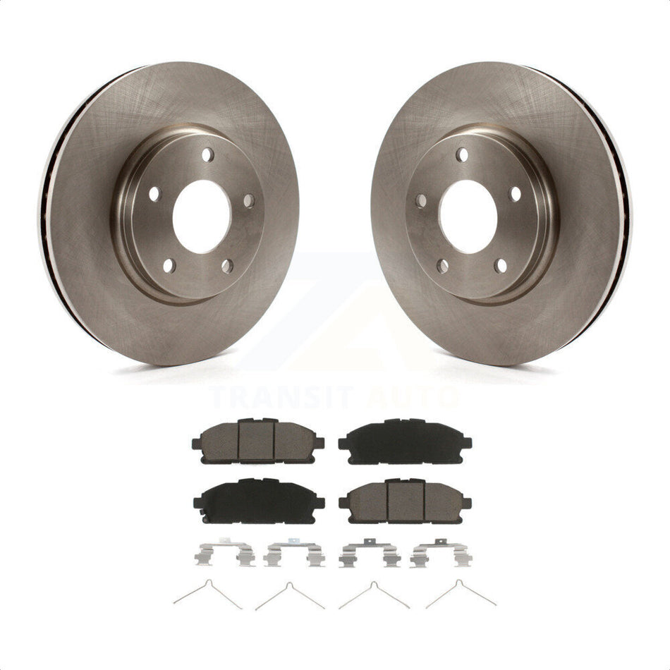 Front Disc Brake Rotors And Ceramic Pads Kit For 2011-2017 Nissan Quest K8C-100043 by Transit Auto