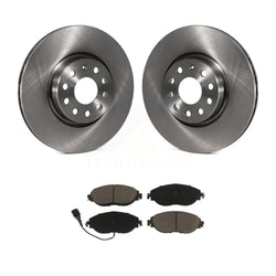 Front Disc Brake Rotors And Ceramic Pads Kit For 2015 Volkswagen GTI With Performance Package K8C-100052