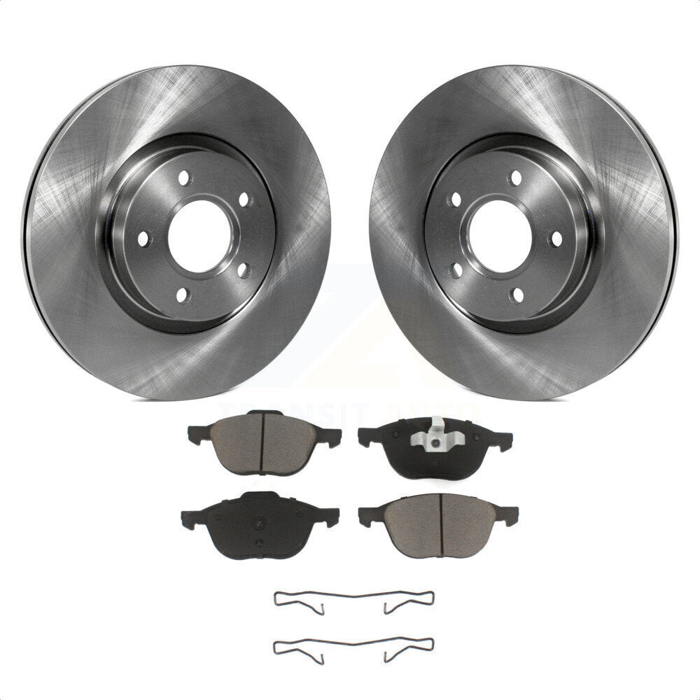 Front Disc Brake Rotors And Ceramic Pads Kit For Ford Escape Volvo C-Max S40 C70 C30 V50 K8C-100055 by Transit Auto