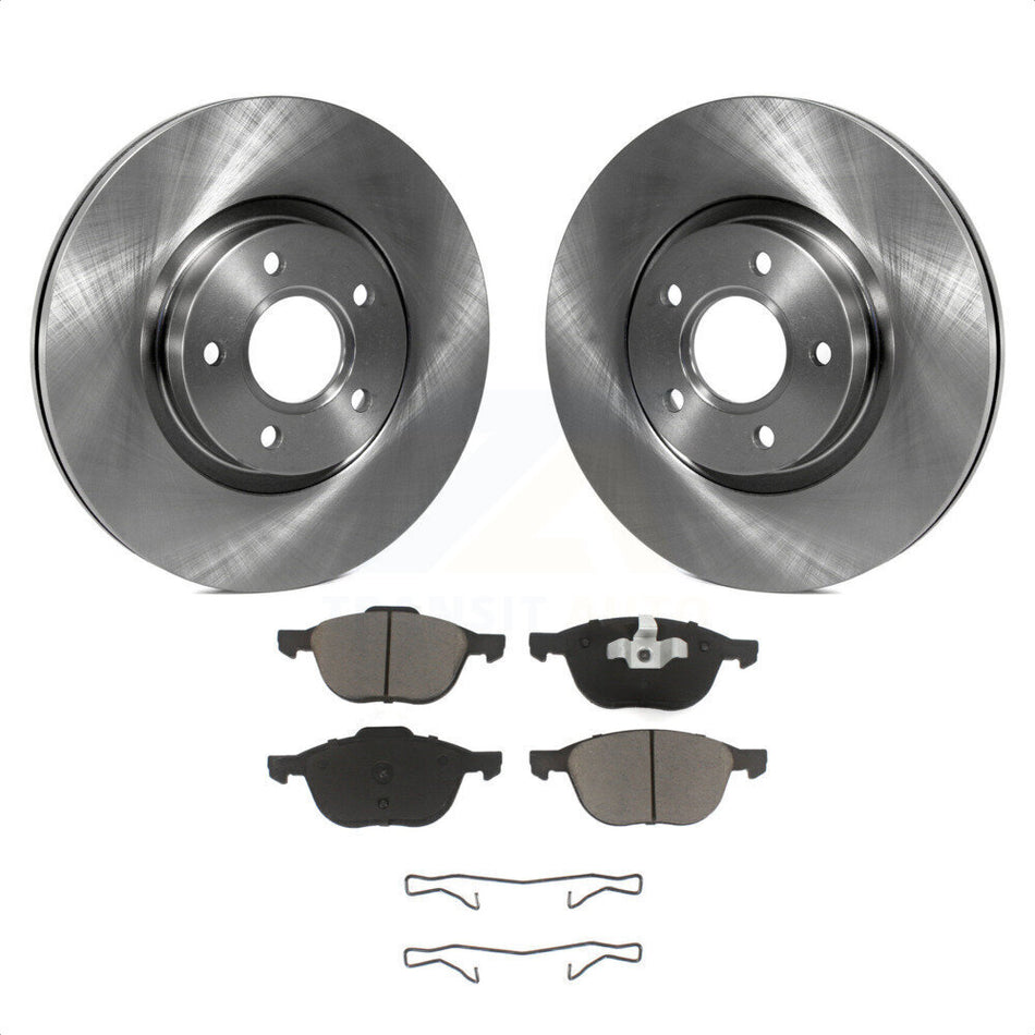 Front Disc Brake Rotors And Ceramic Pads Kit For Ford Escape Volvo C-Max S40 C70 C30 V50 K8C-100055 by Transit Auto