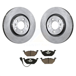 Front Disc Brake Rotors And Ceramic Pads Kit For Volkswagen Jetta Beetle Golf City K8C-100075
