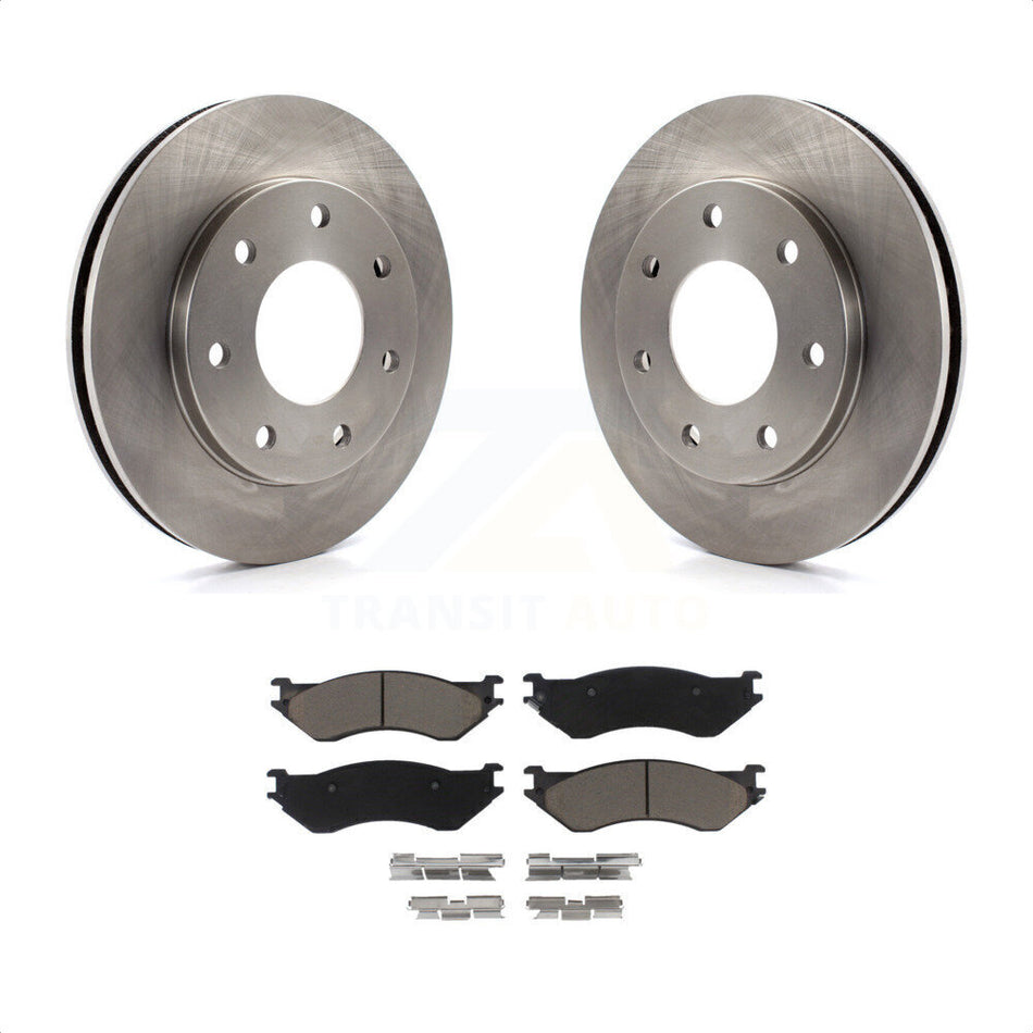 Front Disc Brake Rotors And Ceramic Pads Kit For Ford F-150 F-250 HD Heritage 4WD K8C-100086 by Transit Auto