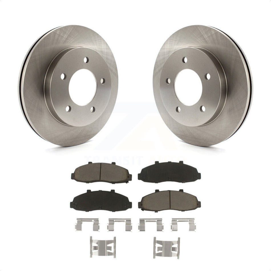 Front Disc Brake Rotors And Ceramic Pads Kit For Ford F-150 Heritage 4WD K8C-100089 by Transit Auto