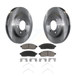 Front Disc Brake Rotors And Ceramic Pads Kit For Ford F-150 Lincoln Mark LT With 6 Lug Wheels 4WD K8C-100095