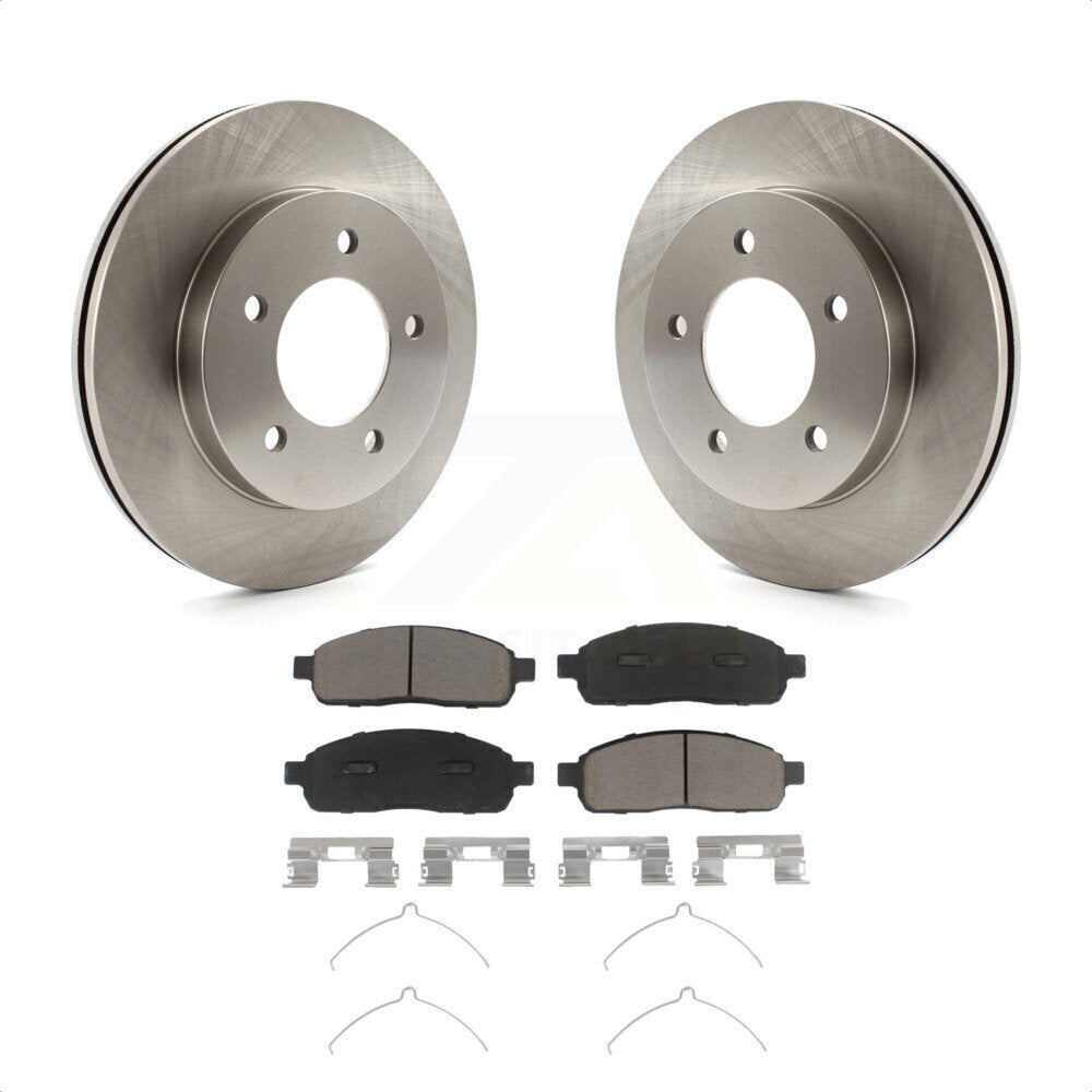 Front Disc Brake Rotors And Ceramic Pads Kit For 2004 Ford F-150 4WD With 5 Lug Wheels K8C-100098 by Transit Auto