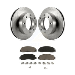 Front Disc Brake Rotors And Ceramic Pads Kit For Ford F-350 Super Duty F-250 4WD K8C-100102
