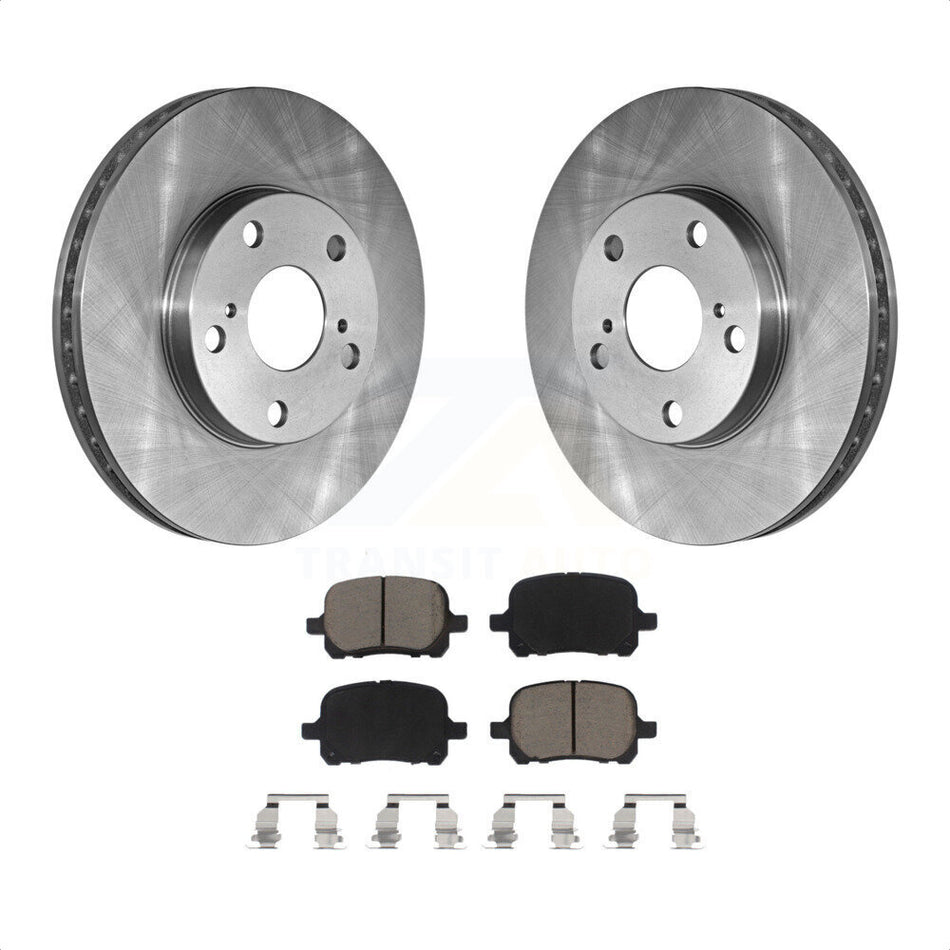 Front Disc Brake Rotors And Ceramic Pads Kit For Toyota Camry Avalon Lexus ES300 Solara K8C-100121 by Transit Auto