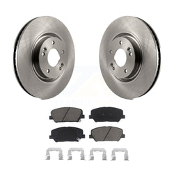Front Disc Brake Rotors And Ceramic Pads Kit For 2011-2015 Kia Optima 2.0L K8C-100124