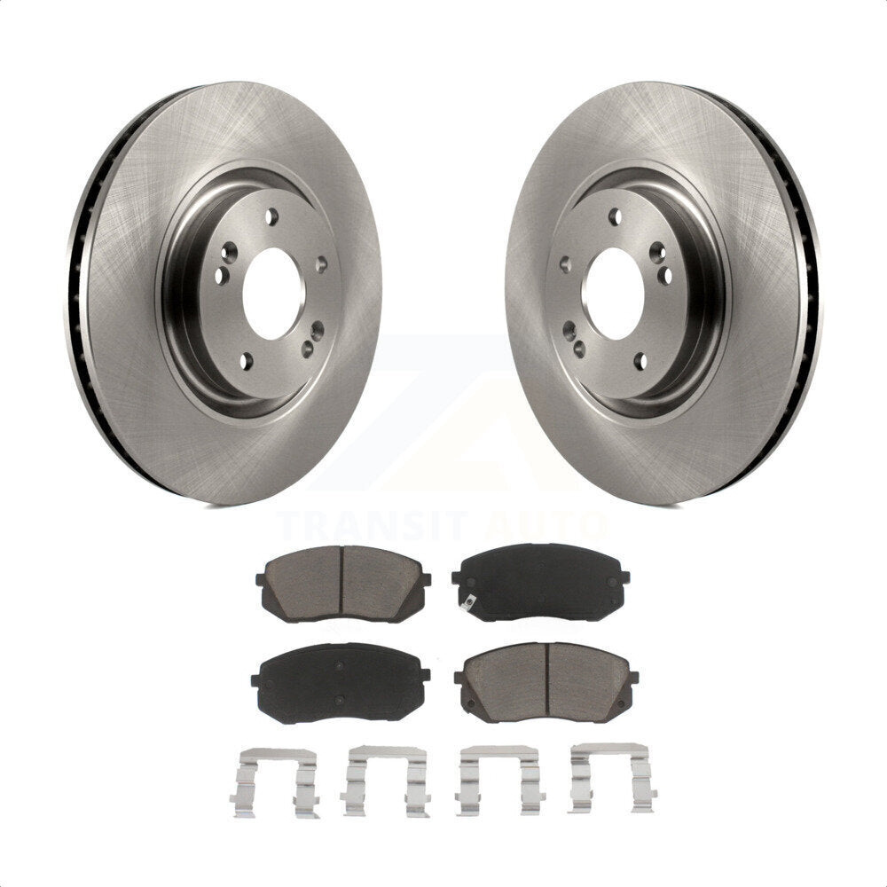 Front Disc Brake Rotors And Ceramic Pads Kit For Hyundai Tucson Sonata Kia Cadenza K8C-100125 by Transit Auto