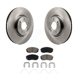 Front Disc Brake Rotors And Ceramic Pads Kit For Hyundai Sonata Kia Optima K8C-100127