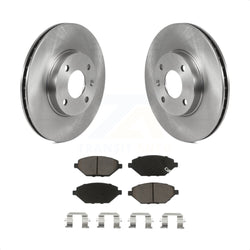 Front Disc Brake Rotors And Ceramic Pads Kit For 2016-2021 Chevrolet Spark K8C-100132