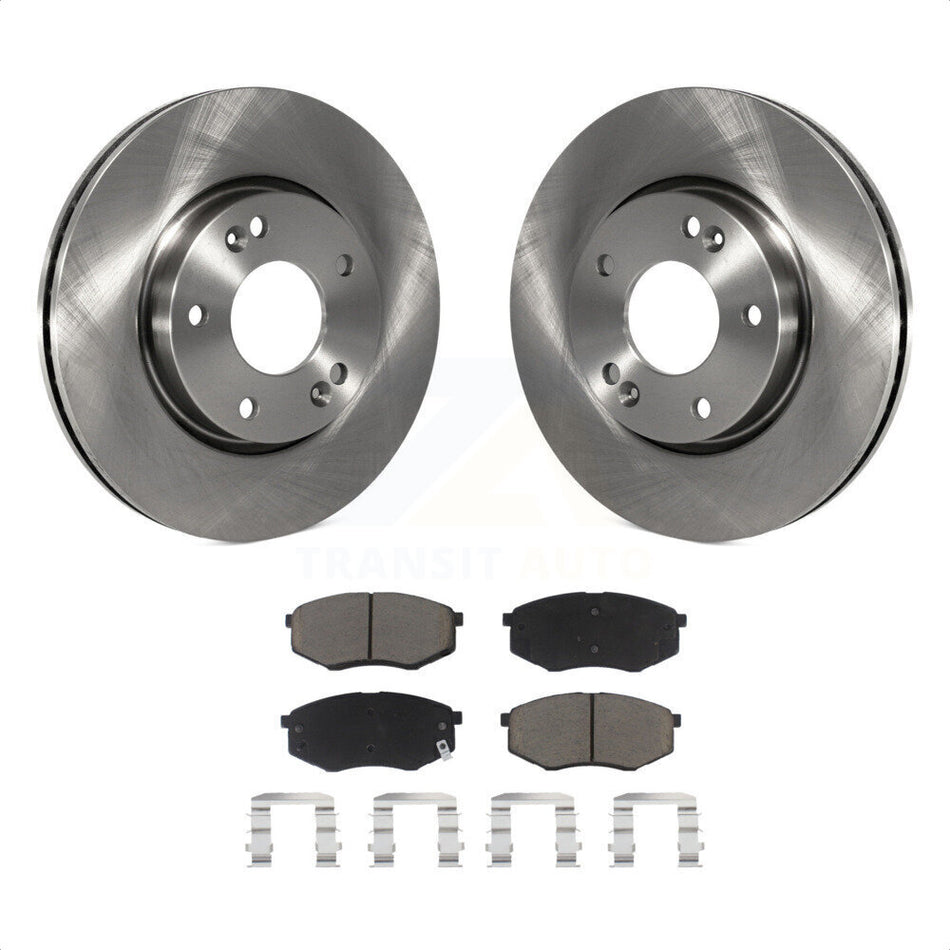 Front Disc Brake Rotors And Ceramic Pads Kit For Hyundai Tucson Kia Sportage FWD K8C-100139 by Transit Auto