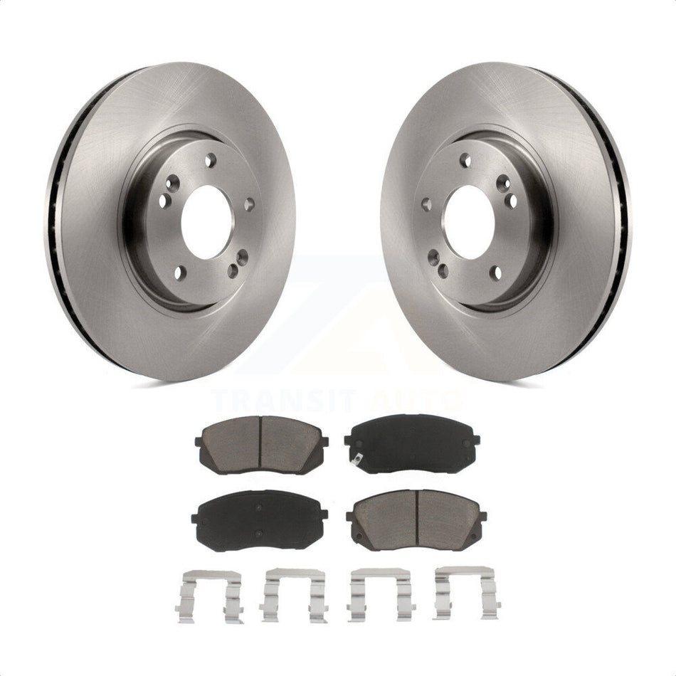 Front Disc Brake Rotors And Ceramic Pads Kit For Hyundai Tucson Kia Sportage Soul EV K8C-100140 by Transit Auto