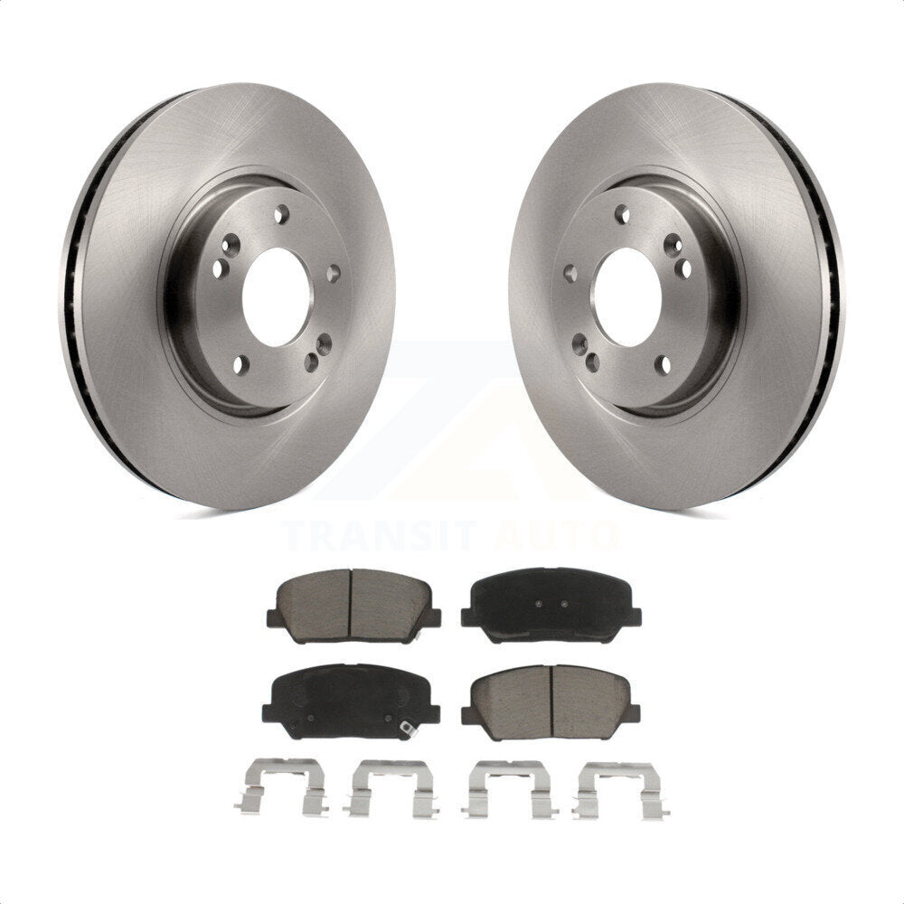 Front Disc Brake Rotors And Ceramic Pads Kit For Kia Forte Forte5 Koup K8C-100143 by Transit Auto