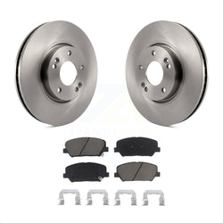 Front Disc Brake Rotors And Ceramic Pads Kit For Hyundai Veloster Kia Forte Koup K8C-100145