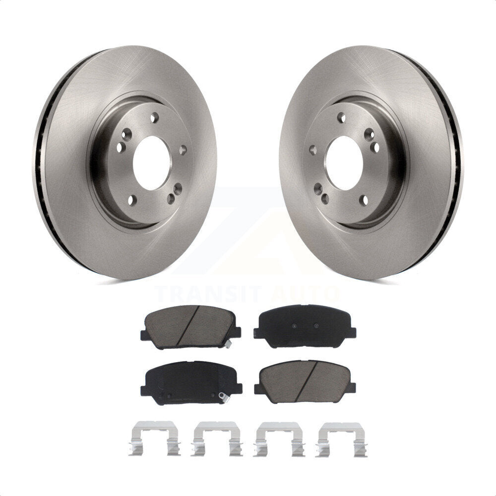 Front Disc Brake Rotors And Ceramic Pads Kit For Hyundai Veloster Kia Forte Koup K8C-100145 by Transit Auto