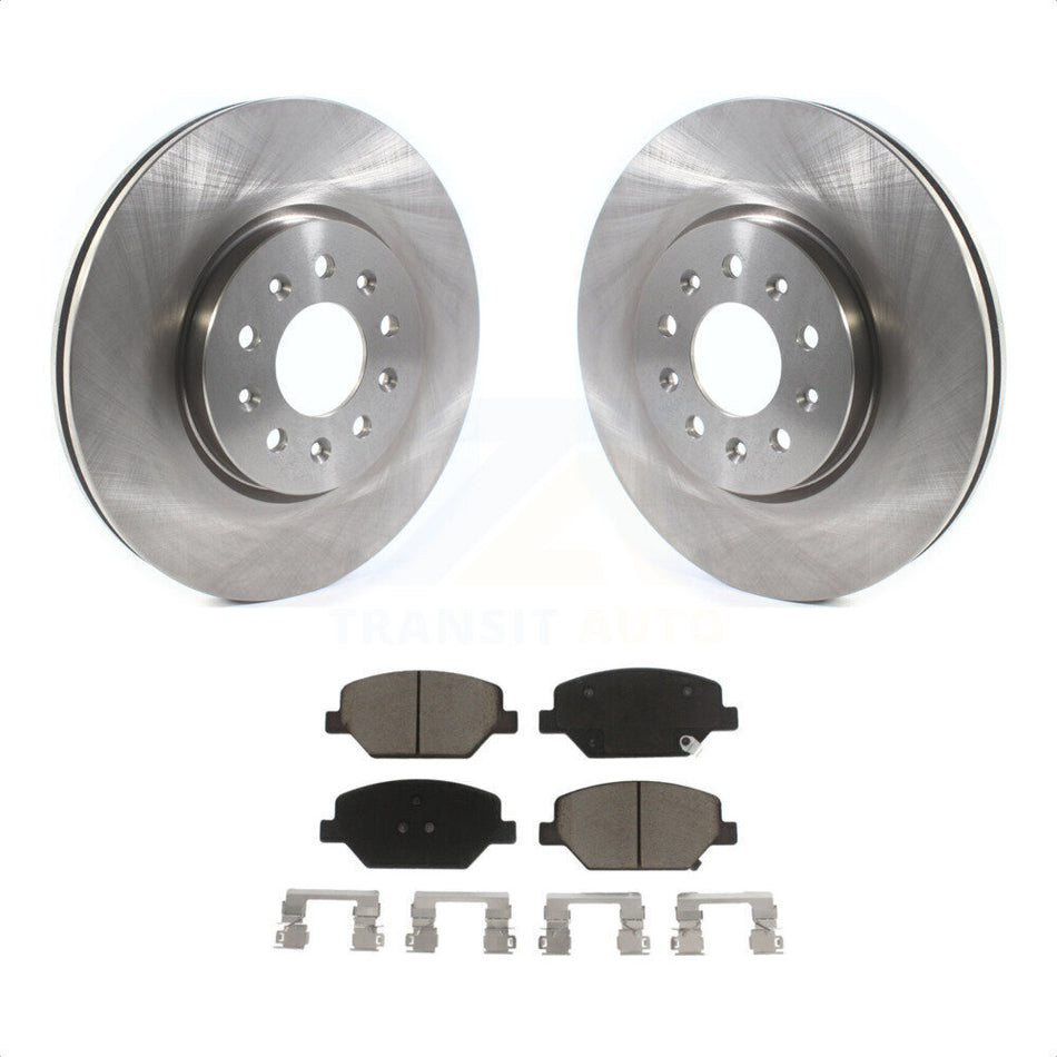 Front Disc Brake Rotors And Ceramic Pads Kit For Chevrolet Equinox GMC Terrain Buick Envision LaCrosse Regal Sportback TourX K8C-100148 by Transit Auto