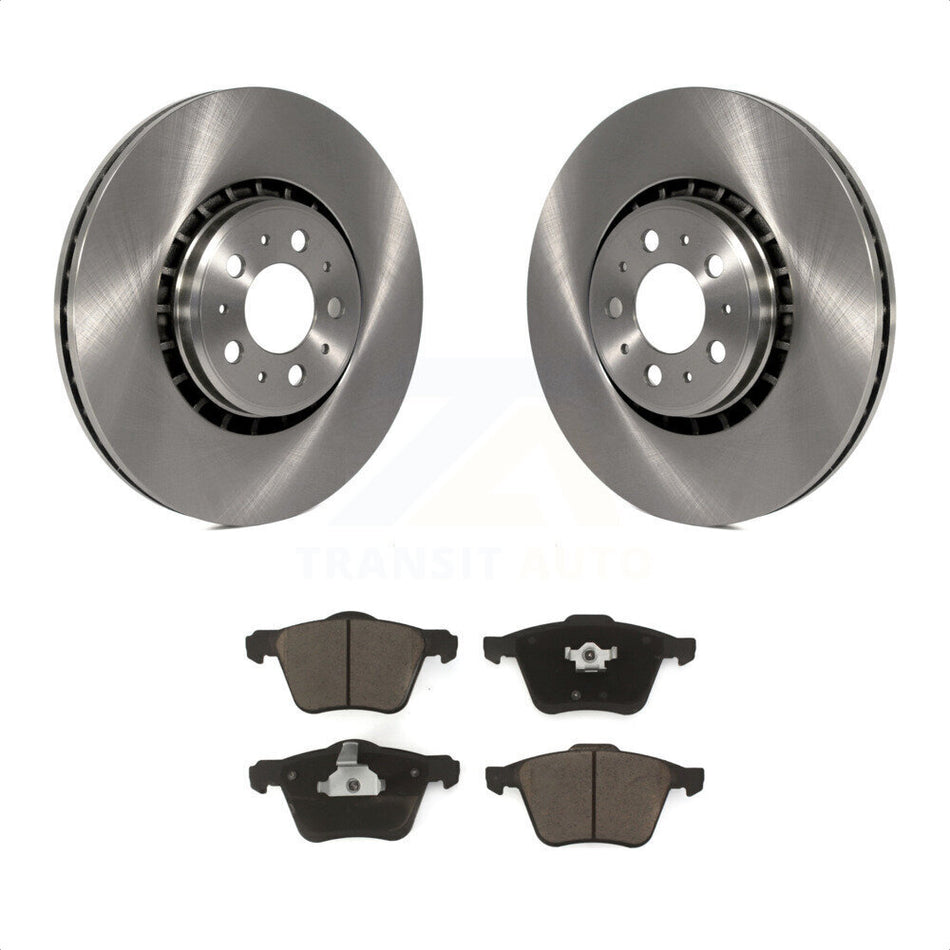 Front Disc Brake Rotors And Ceramic Pads Kit For 2003-2014 Volvo XC90 With 336mm Diameter Rotor K8C-100149 by Transit Auto