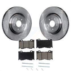 Front Disc Brake Rotors And Ceramic Pads Kit For INFINITI G37 Q50 Nissan 370Z Q60 M37 Q70 Q70L QX70 M56 FX50 Z K8C-100160