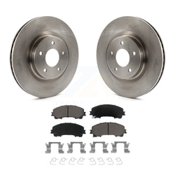 Front Disc Brake Rotors And Ceramic Pads Kit For INFINITI Q50 QX50 Q60 K8C-100162