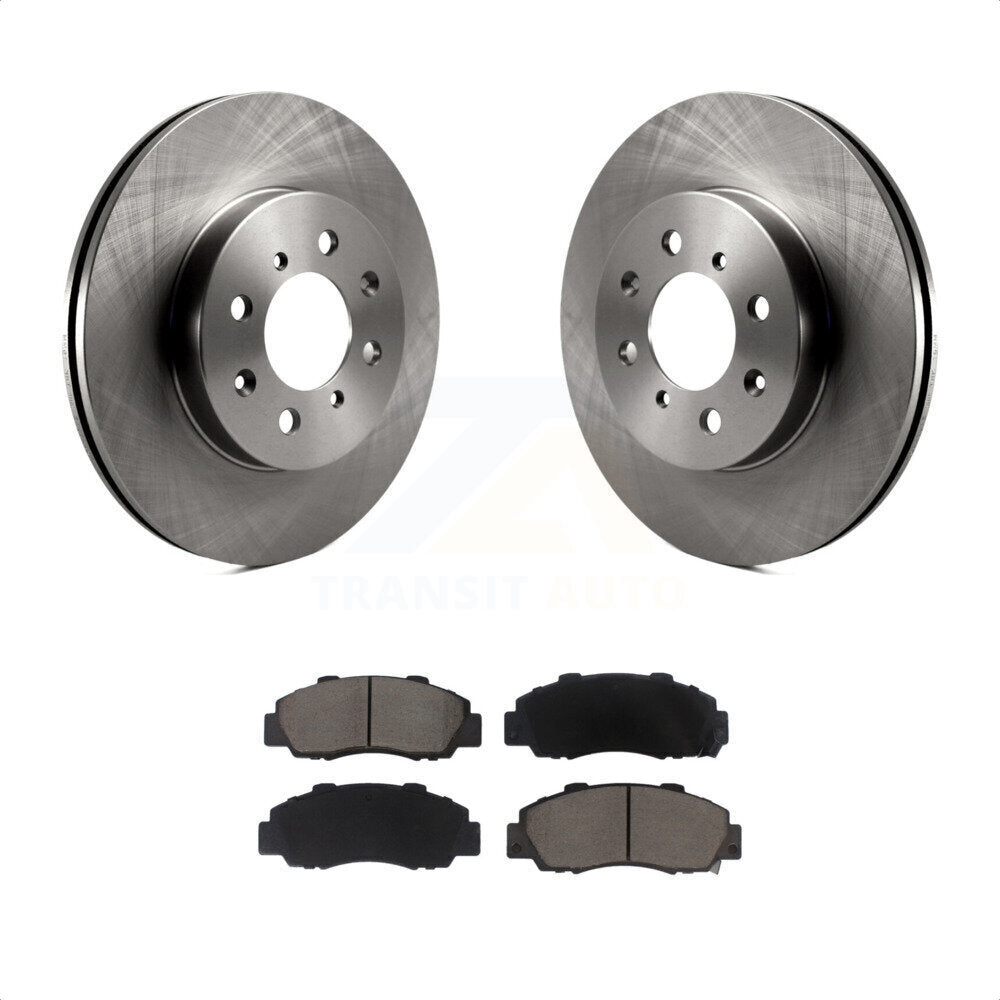 Front Disc Brake Rotors And Ceramic Pads Kit For 1992-1993 Acura Integra GS-R K8C-100168 by Transit Auto