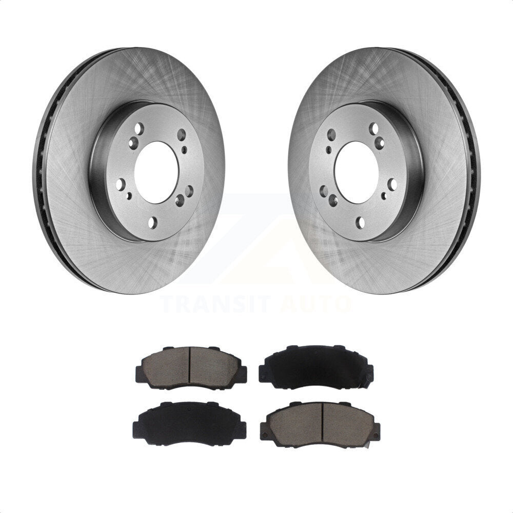 Front Disc Brake Rotors And Ceramic Pads Kit For Honda CR-V Acura Integra Prelude Odyssey Legend TL RL Isuzu Oasis K8C-100169 by Transit Auto