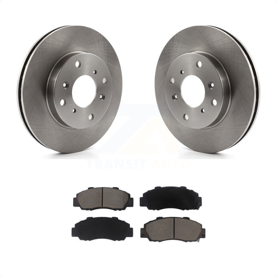 Front Disc Brake Rotors And Ceramic Pads Kit For 1993-1994 Honda Prelude VTEC K8C-100172 by Transit Auto