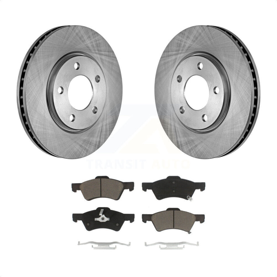 Front Disc Brake Rotors And Ceramic Pads Kit For Dodge Grand Caravan Chrysler Town & Country Voyager K8C-100174 by Transit Auto