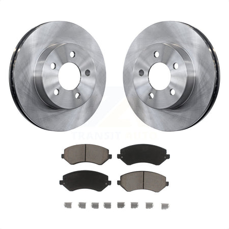 Front Disc Brake Rotors And Ceramic Pads Kit For 2002-2007 Jeep Liberty K8C-100176 by Transit Auto