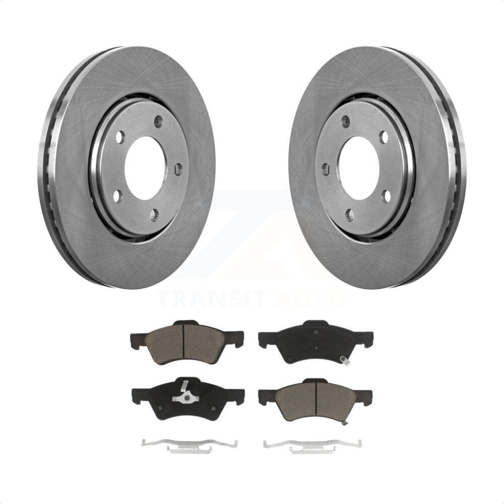 Front Disc Brake Rotors And Ceramic Pads Kit For Dodge Caravan Chrysler Voyager K8C-100177 by Transit Auto