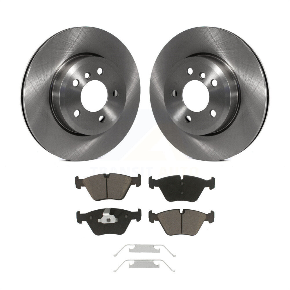 Front Disc Brake Rotors And Ceramic Pads Kit For 2004-2010 BMW X3 K8C-100180 by Transit Auto