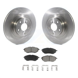 Front Disc Brake Rotors And Ceramic Pads Kit For 2009 Subaru Legacy 3.0 R with 3.0L With 292mm Diameter Rotor K8C-100191