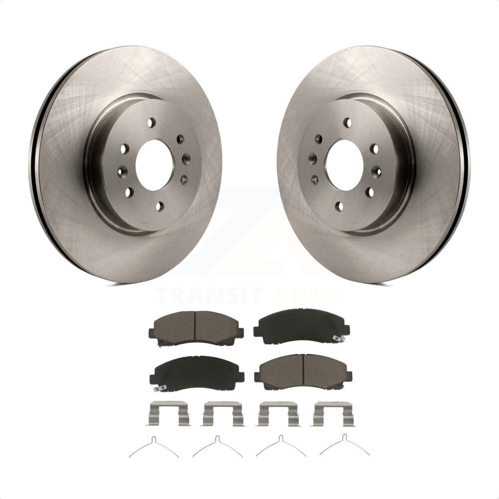 Front Disc Brake Rotors And Ceramic Pads Kit For 2009-2014 Acura TL K8C-100194 by Transit Auto