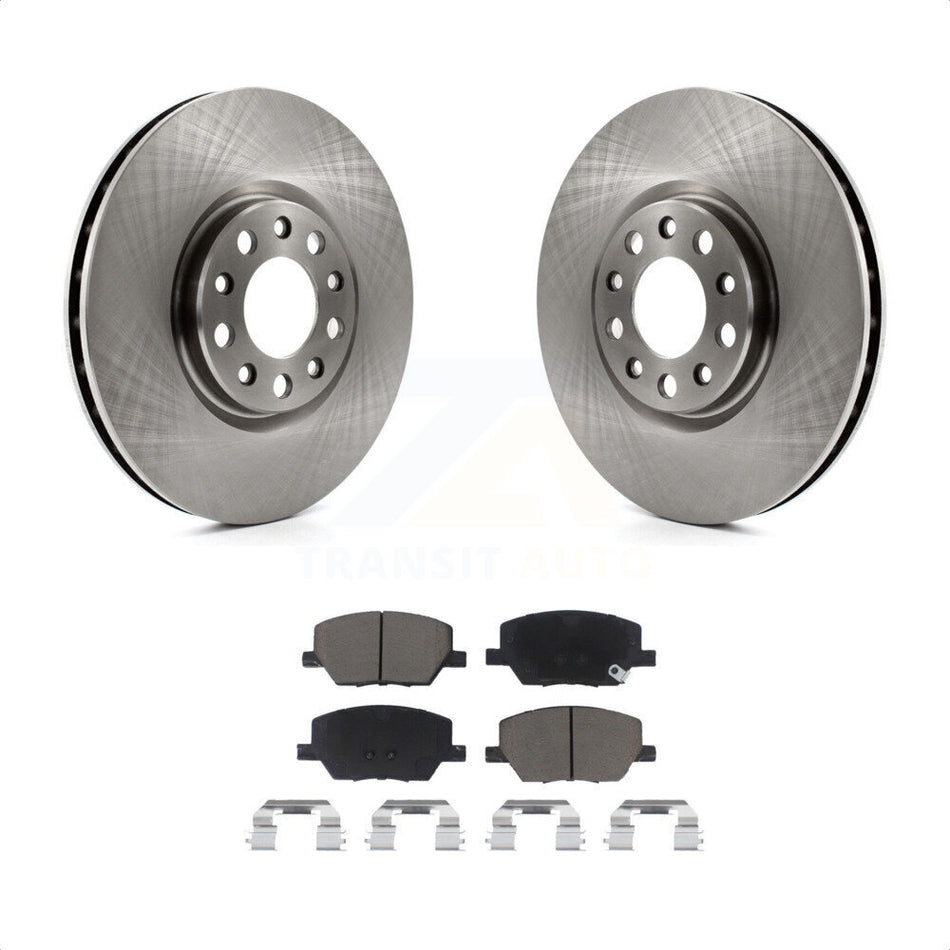 Front Disc Brake Rotors And Ceramic Pads Kit For Jeep Renegade Compass Fiat 500X K8C-100199 by Transit Auto