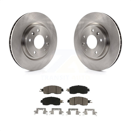 Front Disc Brake Rotors And Ceramic Pads Kit For Nissan LEAF K8C-100203 by Transit Auto