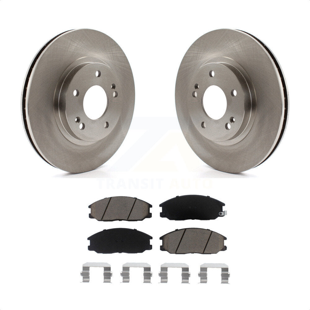 Front Disc Brake Rotors And Ceramic Pads Kit For 2001-2006 Hyundai Santa Fe With 294mm Diameter Rotor K8C-100208 by Transit Auto