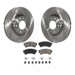 Front Disc Brake Rotors And Ceramic Pads Kit For Ford Fusion Mazda 6 Lincoln MKZ Mercury Milan Zephyr K8C-100216