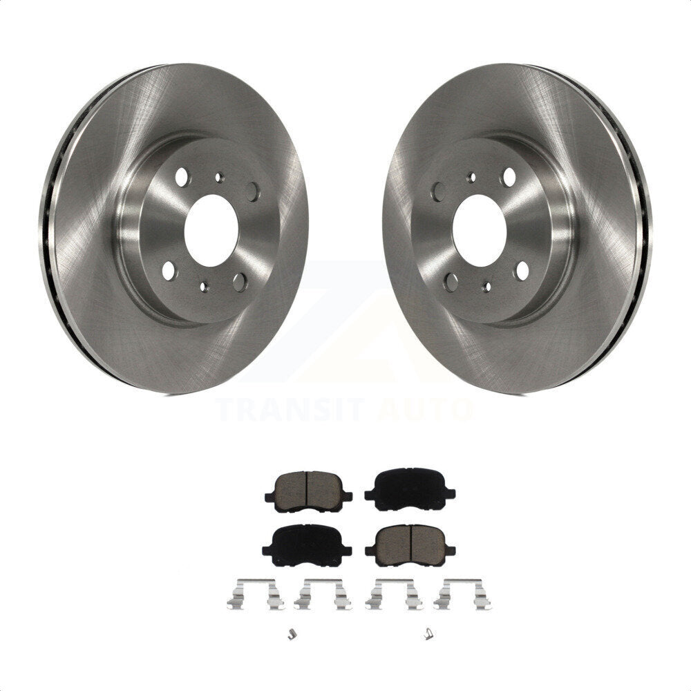 Front Disc Brake Rotors And Ceramic Pads Kit For 1998-2002 Toyota Corolla Chevrolet Prizm K8C-100220 by Transit Auto