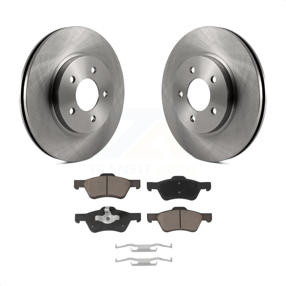 Front Disc Brake Rotors And Ceramic Pads Kit For Ford Escape Mercury Mariner Mazda Tribute K8C-100221 by Transit Auto