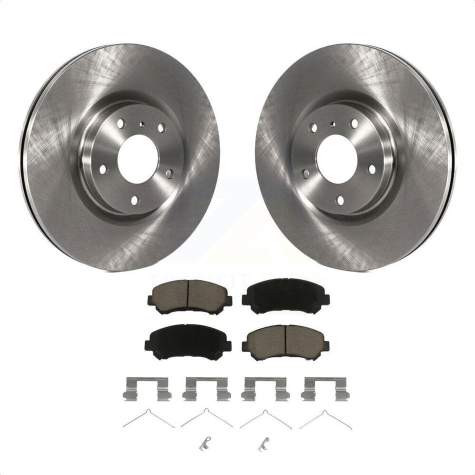 Front Disc Brake Rotors And Ceramic Pads Kit For Nissan Maxima K8C-100229 by Transit Auto