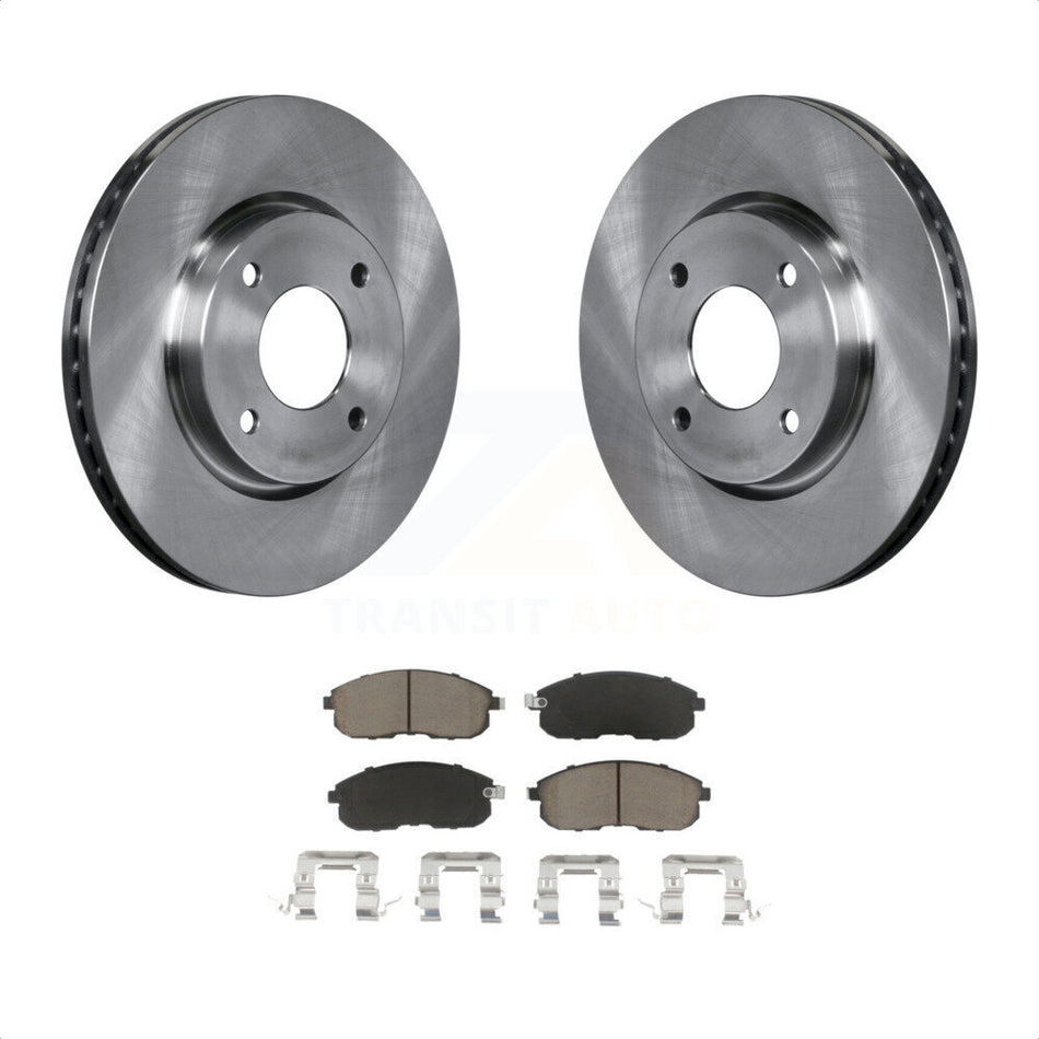 Front Disc Brake Rotors And Ceramic Pads Kit For Nissan Sentra Versa Cube K8C-100231 by Transit Auto