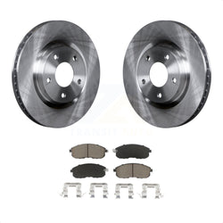Front Disc Brake Rotors And Ceramic Pads Kit For 2007-2012 Nissan Sentra SE-R K8C-100232