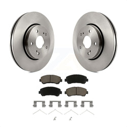 Front Disc Brake Rotors And Ceramic Pads Kit For 2010-2013 Suzuki Kizashi K8C-100234