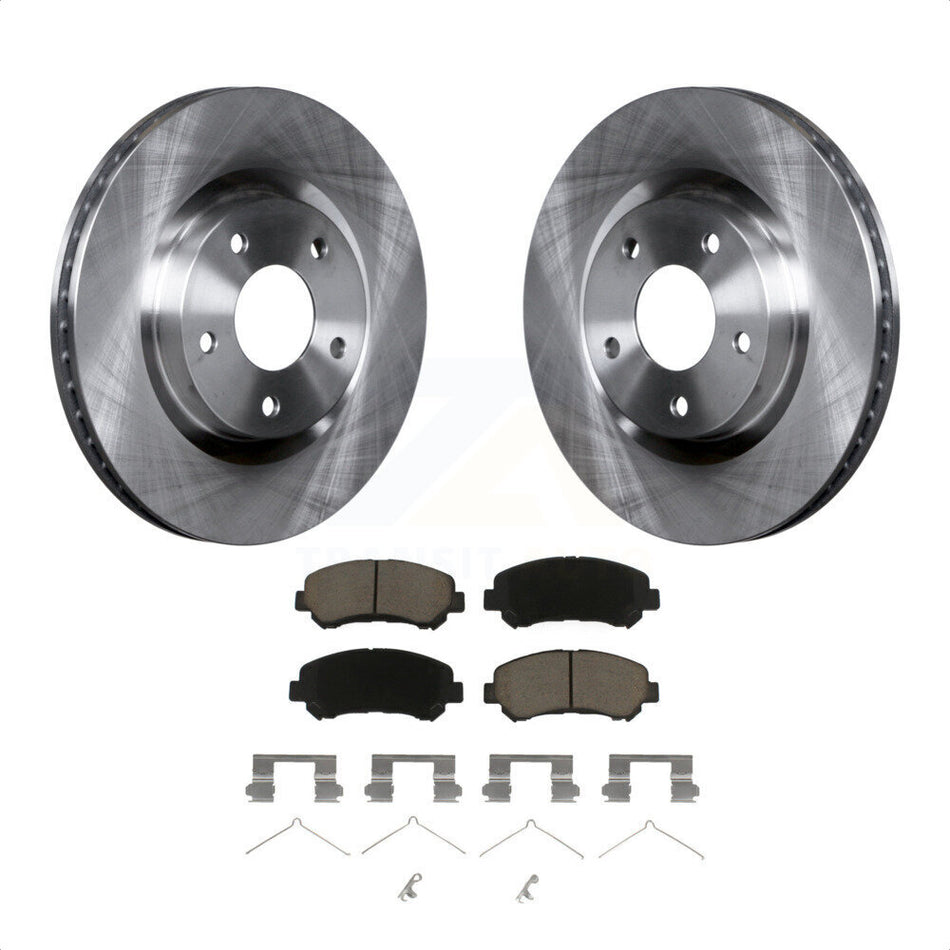 Front Disc Brake Rotors And Ceramic Pads Kit For Nissan Rogue Select K8C-100235 by Transit Auto