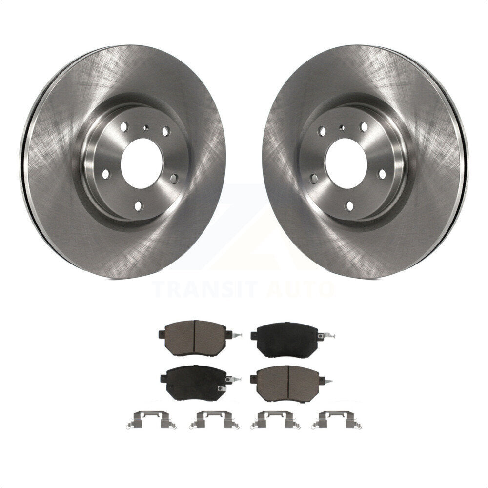 Front Disc Brake Rotors And Ceramic Pads Kit For Nissan Murano Altima Maxima K8C-100236 by Transit Auto