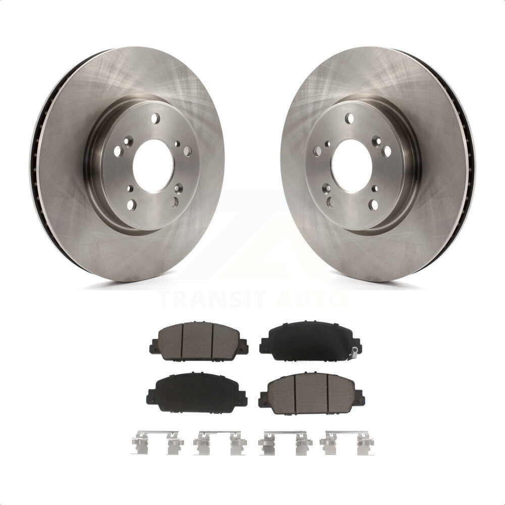 Front Disc Brake Rotors And Ceramic Pads Kit For Honda Accord K8C-100239 by Transit Auto