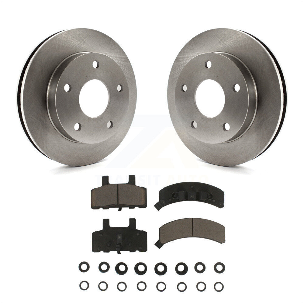 Front Disc Brake Rotors And Ceramic Pads Kit For 1994-1999 Dodge Ram 1500 4WD K8C-100253 by Transit Auto