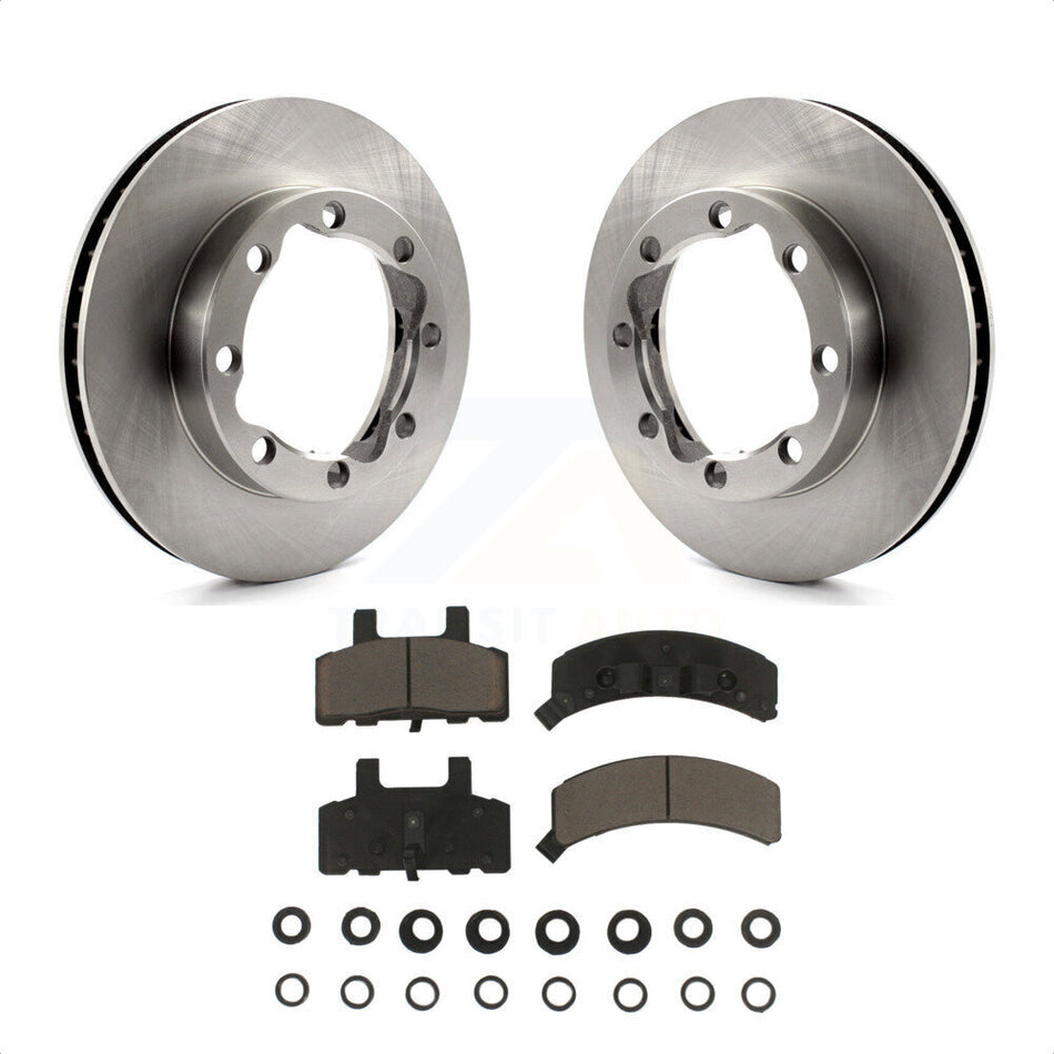 Front Disc Brake Rotors And Ceramic Pads Kit For K1500 Suburban GMC Chevrolet K2500 K8C-100254 by Transit Auto