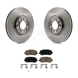 Front Disc Brake Rotors And Ceramic Pads Kit For Dodge Dart Chrysler 200 K8C-100256